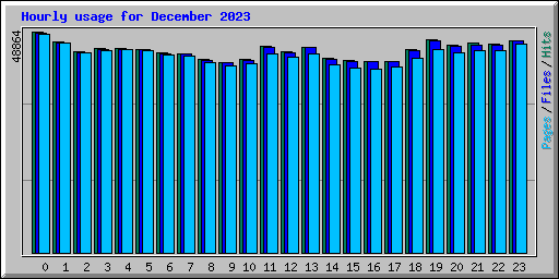 Hourly usage for December 2023