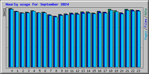 Hourly usage for September 2024